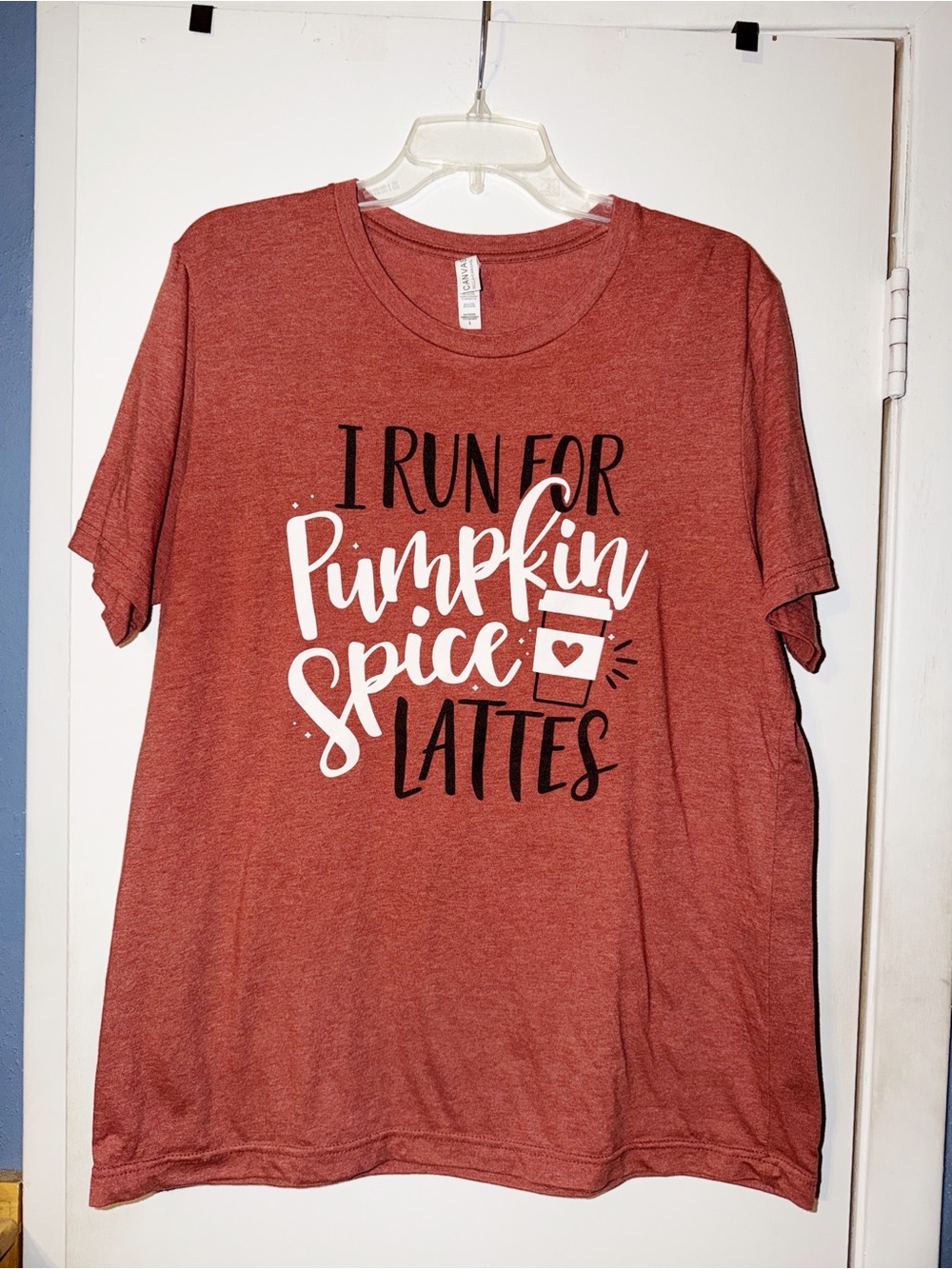 Canvas Fall Pumpkin Graphic Top NWOT SZ L